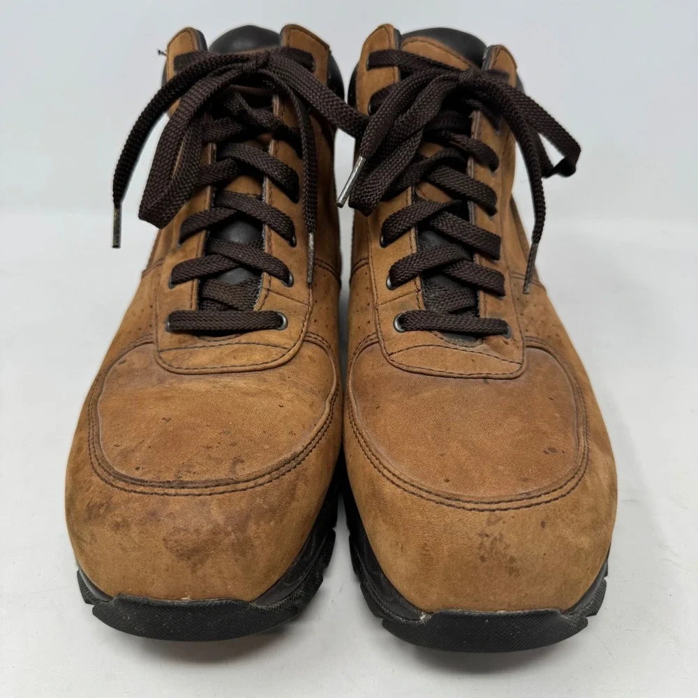 Nike ACG Air Max Goadome Brown Sueded Leather Hiking Boots 865031-225‎ Mens 11